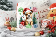 Santa sack png design, christmas dog png sublimation Product Image 2