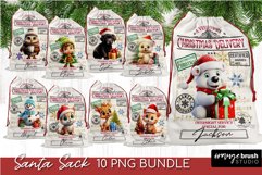Santa Sack Bundle, Christmas Gift Bag Sublimation Bundle