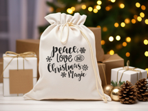 Peace, Love and Christmas Magic svg file, Holiday svg Product Image 2