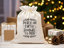 Peace on Earth Goodwill to Men, Christian Christmas svg file Product Image 3