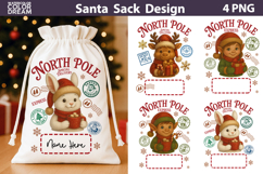 Santa Sack Sublimation Bundle | North Pole Express Clipart Product Image 8