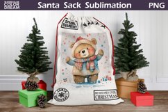 Santa Sack Bundle Sublimation | Watercolor Animal Santa Sack Product Image 2