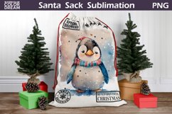 Santa Sack Bundle Sublimation | Watercolor Animal Santa Sack Product Image 8