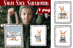 Cute animal Tote Bag Design. Christmas Tote Bag Sublimation Product Image 1