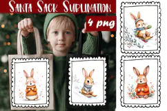 Cute animal Tote Bag Design. Christmas Tote Bag Sublimation Product Image 4