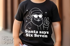 Santa Says Six Seven SVG PNG - Funny Christmas Teen Shirt Product Image 2
