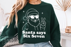 Santa Says Six Seven SVG PNG - Funny Christmas Teen Shirt Product Image 5