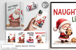 Santa Secrets Digital Paper Product Image 1