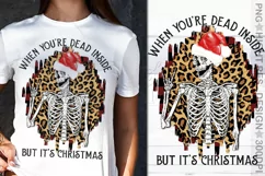 When You're Dead Inside PNG, Christmas PNG Product Image 1