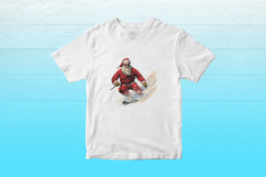 Santa Clipart Bundle - 10 Skiing Transparent PNGs Product Image 6