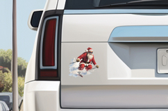 Santa Clipart Bundle - 10 Skiing Transparent PNGs Product Image 7