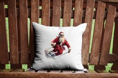 Santa Clipart Bundle - 10 Skiing Transparent PNGs Product Image 9