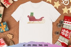 Santa Sleigh Watercolor Set SVG Product Image 2