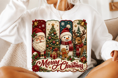 Santa Snowman Reindeer PNG Product Image 3