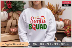 Santa Squad SVG | Christmas SVG | Holiday SVG | Xmas SVG Product Image 1