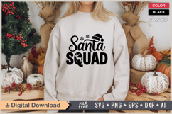 Santa Squad SVG | Christmas SVG | Holiday SVG | Xmas SVG Product Image 2