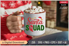 Santa Squad SVG | Christmas SVG | Holiday SVG | Xmas SVG Product Image 3