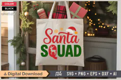 Santa Squad SVG | Christmas SVG | Holiday SVG | Xmas SVG Product Image 5