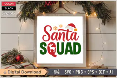 Santa Squad SVG | Christmas SVG | Holiday SVG | Xmas SVG Product Image 6