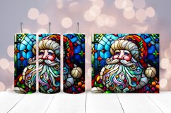 Santa Stained Glass Tumbler Wrap Sublimation Pack Product Image 6
