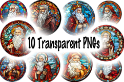 Christmas Stained Glass Clipart | Holidays Transparent PNGs Product Image 10