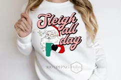 Santa Sleigh All Day Sublimation | Cute Christmas PNG Product Image 1