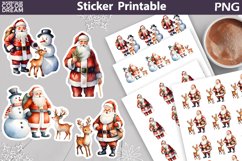 Santa Claus Christmas Sticker | Christmas Sticker Printable Product Image 1