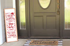 Dear Santa Stop Here Christmas Porch Sign SVG Product Image 3