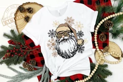 Santa face PNG, Christmas cheetah design Product Image 5