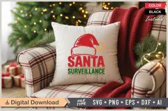 Santa Surveillance SVG | Christmas SVG | Holiday SVG | Xmas Product Image 4