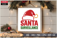 Santa Surveillance SVG | Christmas SVG | Holiday SVG | Xmas Product Image 6