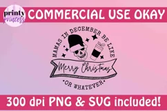 Funny Christmas Mom Svg, Sarcastic Christmas Shirt SVG Product Image 4
