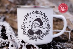 Santa SVG Cut File for personalized Camping Mug 