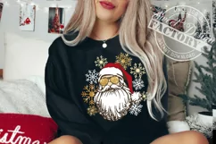 Santa face PNG, Santa with sunglasses design Product Image 2