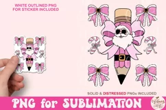 Christmas teacher coquette png, teacher Coquette Christmas Product Image 1