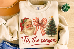 Tis The Season PNG, Santa Claus PNG, Merry Christmas PNG Product Image 4