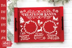 Milk and Cookies Tray For Santa SVG Cut File Design