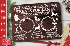 Milk and Cookies Tray For Santa SVG Cut File Design