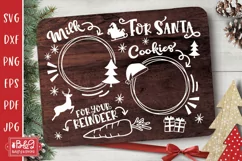 Christmas Santa Tray SVG Cut file for Cricut or Silhouette