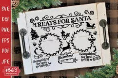Milk and Cookies Tray For Santa SVG Cut File Design