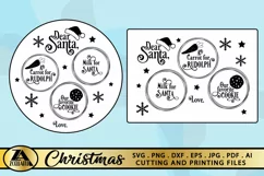Santa Tray SVG PNG EPS DXF Santa Plate SVG Christmas SVG Product Image 2