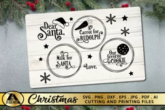 Santa Tray SVG PNG EPS DXF Santa Plate SVG Christmas SVG Product Image 4
