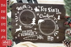 Christmas Santa Tray SVG Cut file for Cricut or Silhouette