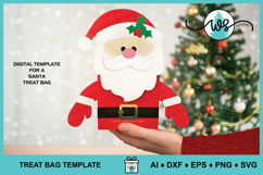 Santa Treat Bag Christmas Treat Holder Gift Box Product Image 2