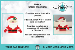Santa Treat Bag Christmas Treat Holder Gift Box Product Image 4