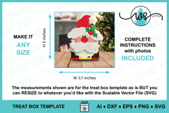 Santa Treat Gift Box, 3D Christmas Paper Box SVG Template Product Image 8