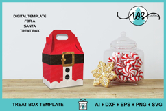 Santa Christmas Treat Gift Box, 3D Paper Gable Box Product Image 4