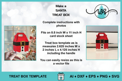 Santa Christmas Treat Gift Box, 3D Paper Gable Box Product Image 5