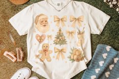 Merry Christmas PNG, Holiday PNG, Christmas Coquette Bow PNG Product Image 5