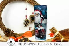 alcohol ink christmas wrap shown on tumbler